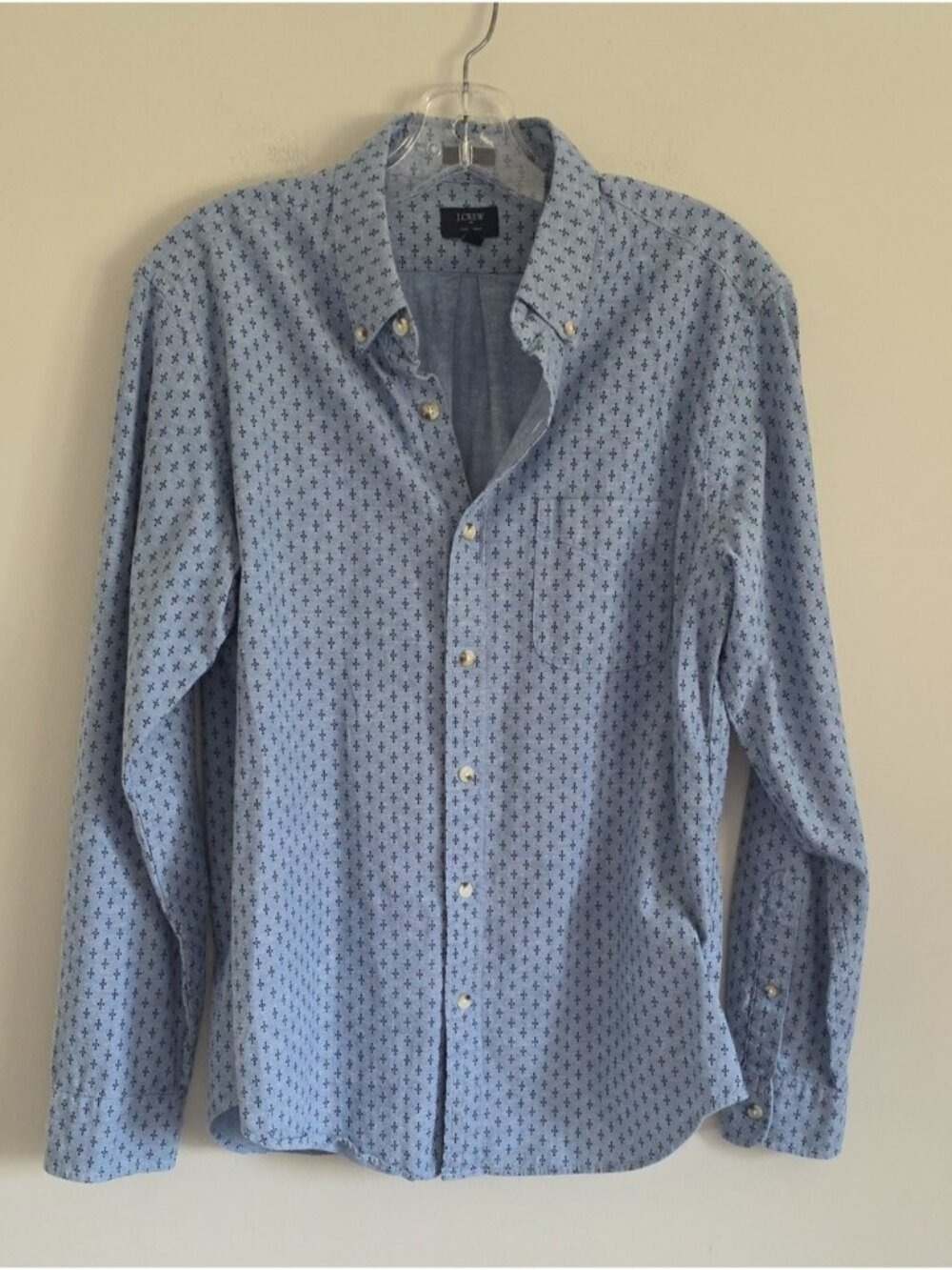J.CREW | button-down shirt Chambray blue Sz M